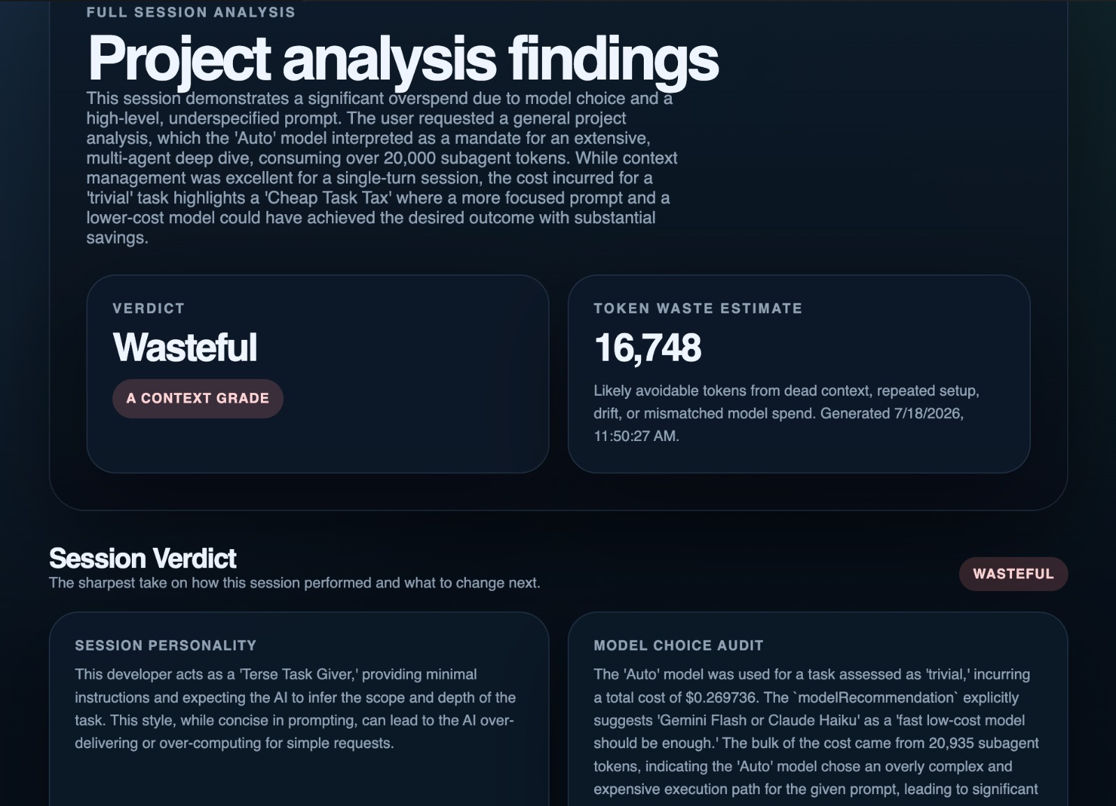 llmetrics Dashboard UI