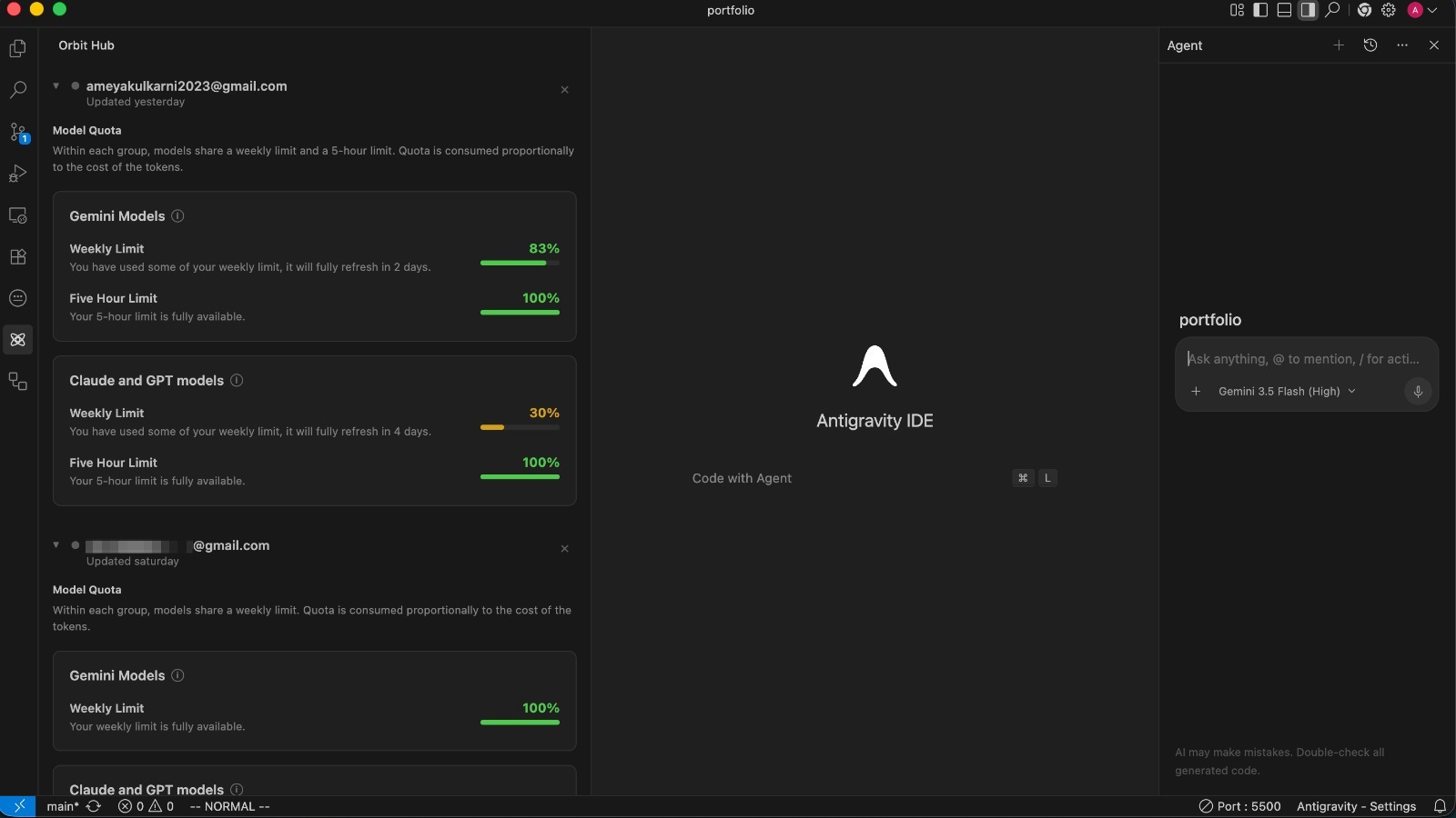 OrbitHub Sidebar UI